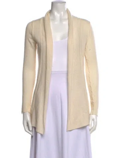 Pre-owned 360cashmere Cashmere Open Front Sweater In Neutrals