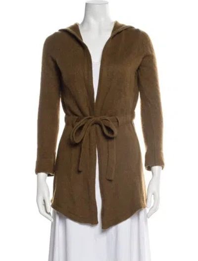 Pre-owned 360cashmere Cashmere Open Front Sweater In Orange