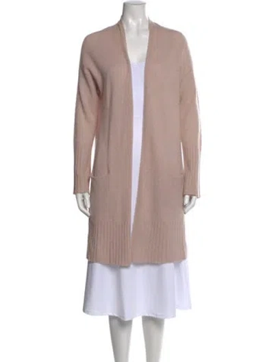 Pre-owned 360cashmere Cashmere Open Front Sweater In Pink
