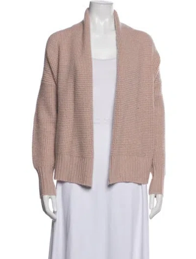 Pre-owned 360cashmere Cashmere Open Front Sweater In Purple
