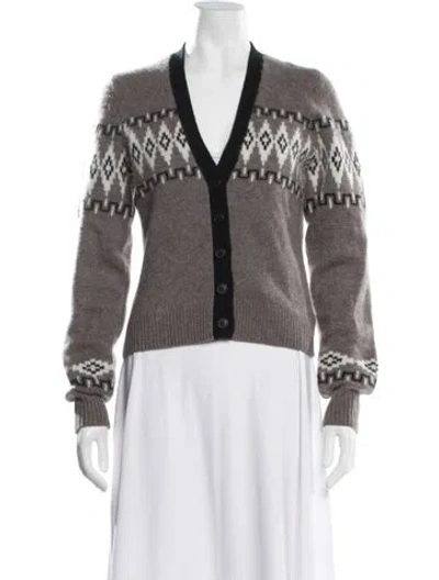 Pre-owned 360cashmere Cashmere Patterned Sweater In Black/grey/white