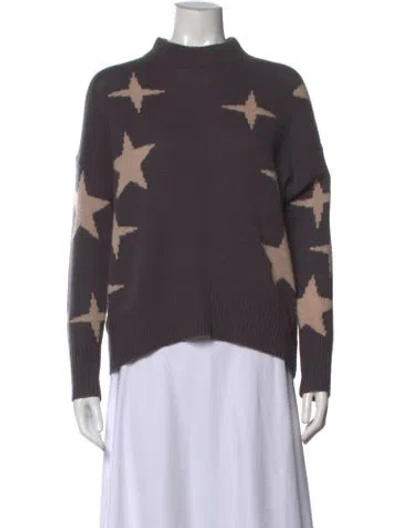 Pre-owned 360cashmere Cashmere Patterned Sweater In Gray