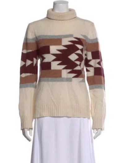 Pre-owned 360cashmere Cashmere Patterned Sweater In Neutral