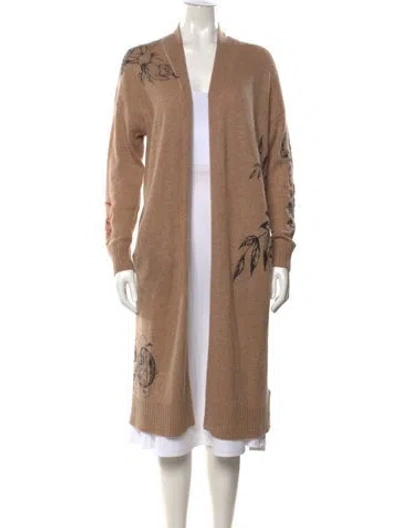 Pre-owned 360cashmere Cashmere Printed Sweater In Brown