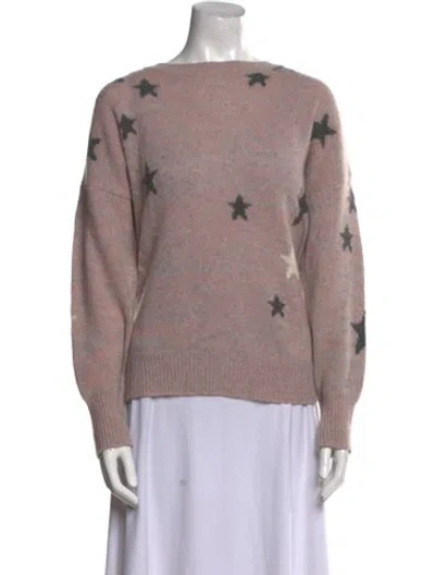 Pre-owned 360cashmere Cashmere Printed Sweater In Gray
