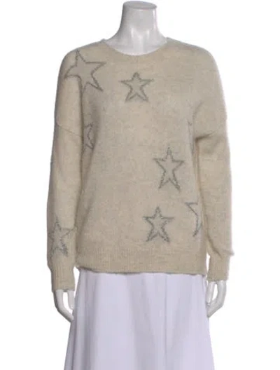 Pre-owned 360cashmere Cashmere Printed Sweater In Gray