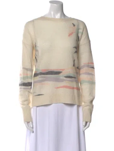 Pre-owned 360cashmere Cashmere Printed Sweater In Neutral