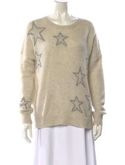 Pre-owned 360cashmere Cashmere Printed Sweater In Neutral