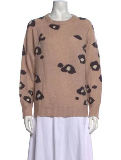Pre-owned 360cashmere Cashmere Printed Sweater In Pink