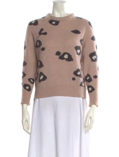 Pre-owned 360cashmere Cashmere Printed Sweater In Pink