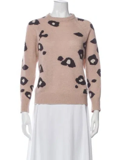 Pre-owned 360cashmere Cashmere Printed Sweater In Pink