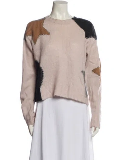 Pre-owned 360cashmere Cashmere Printed Sweater In Purple