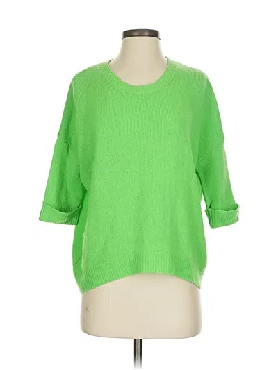 Pre-owned 360cashmere Cashmere Pullover Sweater In Green