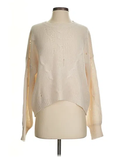 Pre-owned 360cashmere Cashmere Pullover Sweater In White