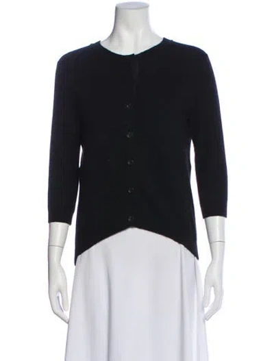 Pre-owned 360cashmere Cashmere Scoop Neck Sweater In Black