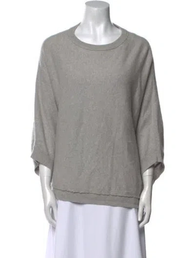 Pre-owned 360cashmere Cashmere Scoop Neck Sweater In Gray
