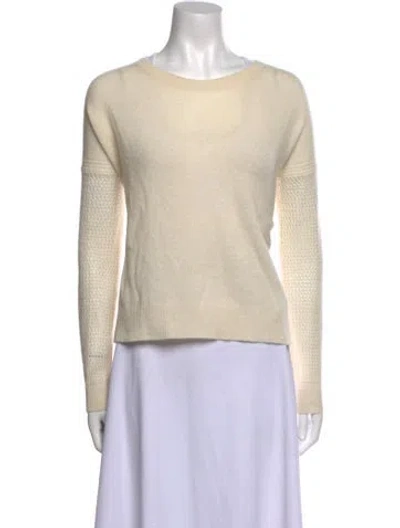 Pre-owned 360cashmere Cashmere Scoop Neck Sweater In Neutral