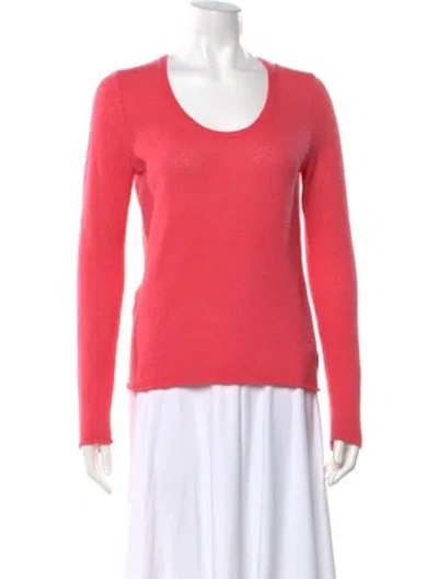 Pre-owned 360cashmere Cashmere Scoop Neck Sweater In Pink