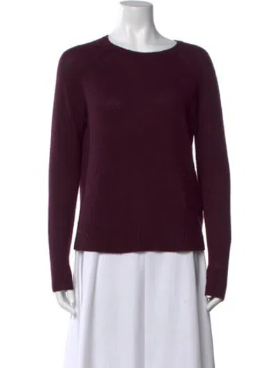 Pre-owned 360cashmere Cashmere Scoop Neck Sweater In Purple