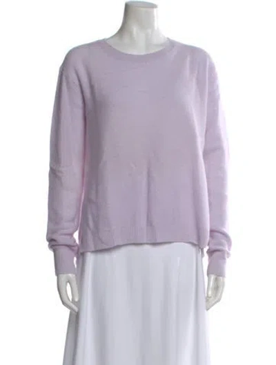 Pre-owned 360cashmere Cashmere Scoop Neck Sweater W/ Tags In Purple