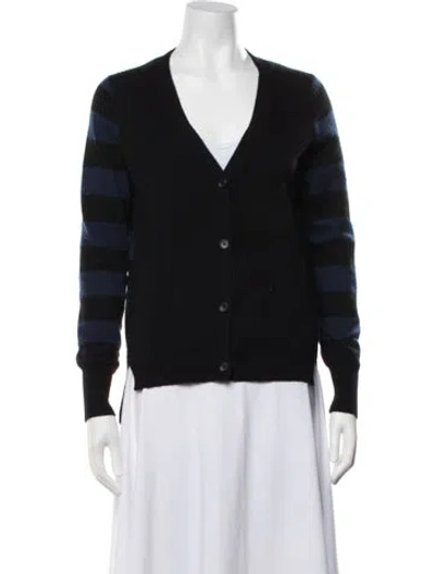 Pre-owned 360cashmere Cashmere Striped Sweater In Black
