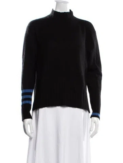 Pre-owned 360cashmere Cashmere Striped Sweater In Black