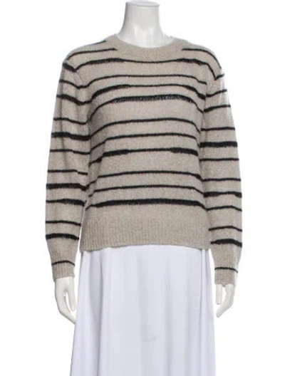 Pre-owned 360cashmere Cashmere Striped Sweater In Blue