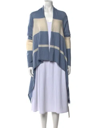 Pre-owned 360cashmere Cashmere Striped Sweater In Blue/white