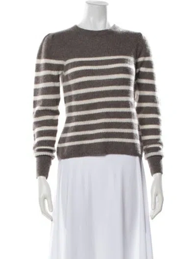 Pre-owned 360cashmere Cashmere Striped Sweater In Brown