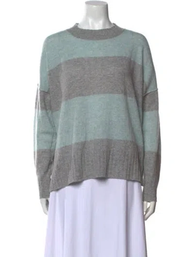 Pre-owned 360cashmere Cashmere Striped Sweater In Gray