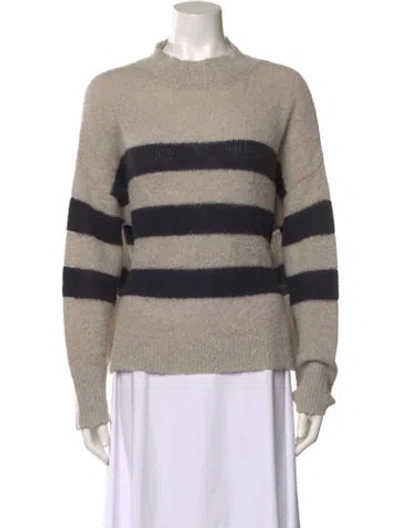 Pre-owned 360cashmere Cashmere Striped Sweater In Gray