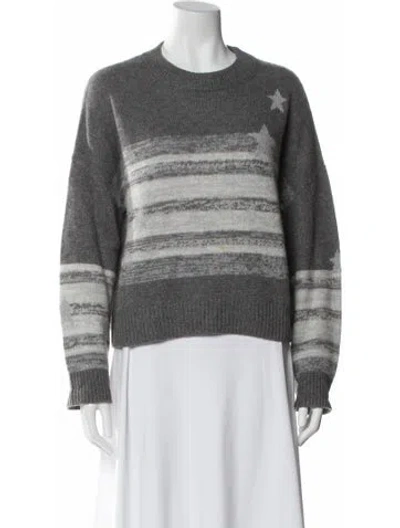 Pre-owned 360cashmere Cashmere Striped Sweater In Gray