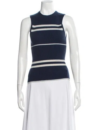 Pre-owned 360cashmere Cashmere Striped Sweater In Gray
