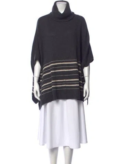 Pre-owned 360cashmere Cashmere Striped Sweater In Gray