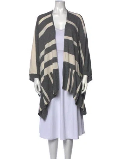 Pre-owned 360cashmere Cashmere Striped Sweater In Grey