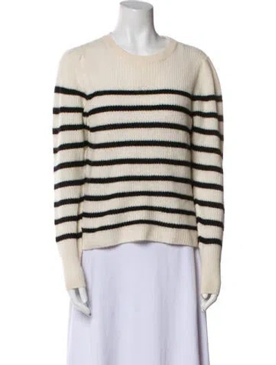 Pre-owned 360cashmere Cashmere Striped Sweater In Neutral
