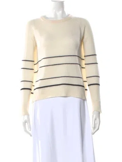 Pre-owned 360cashmere Cashmere Striped Sweater In Neutral