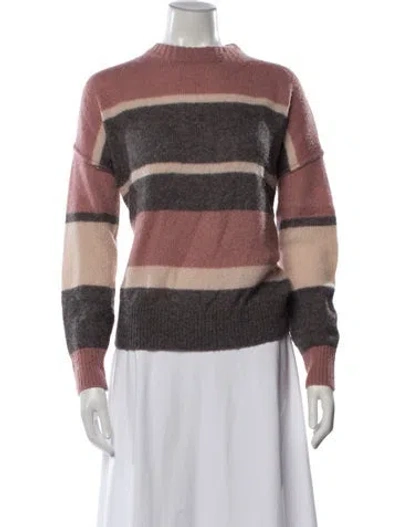 Pre-owned 360cashmere Cashmere Striped Sweater In Pink