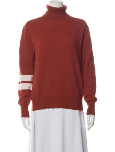 Pre-owned 360cashmere Cashmere Striped Sweater In Red