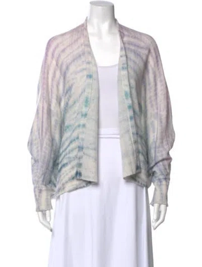 Pre-owned 360cashmere Cashmere Tie-dye Print Sweater In Neutral