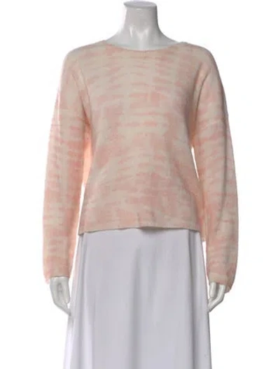 Pre-owned 360cashmere Cashmere Tie-dye Print Sweater In Pink