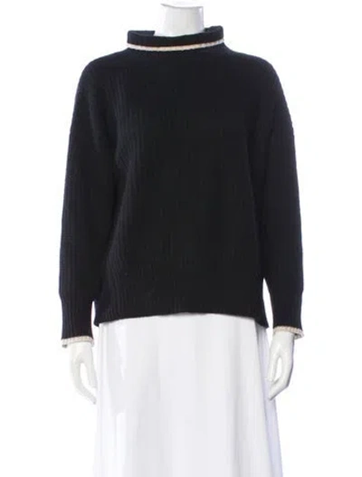 Pre-owned 360cashmere Cashmere Turtleneck Sweater In Black