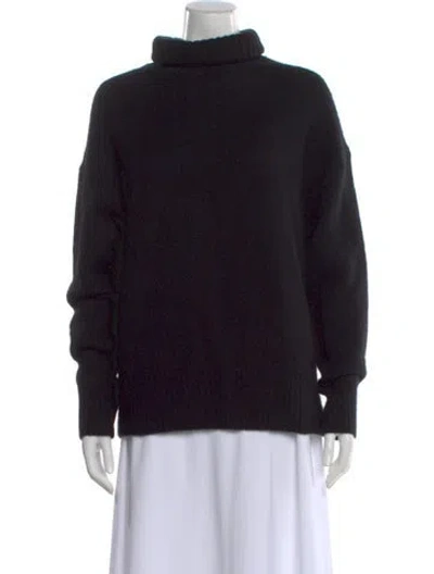 Pre-owned 360cashmere Cashmere Turtleneck Sweater In Black