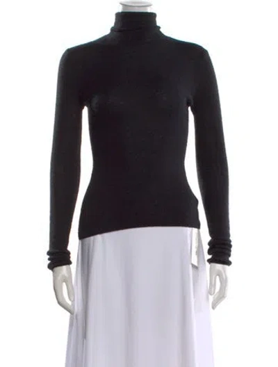 Pre-owned 360cashmere Cashmere Turtleneck Sweater In Black