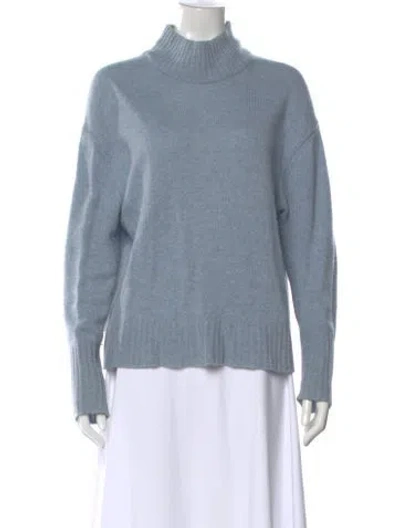 Pre-owned 360cashmere Cashmere Turtleneck Sweater In Blue
