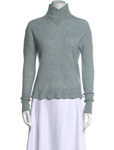 Pre-owned 360cashmere Cashmere Turtleneck Sweater In Blue