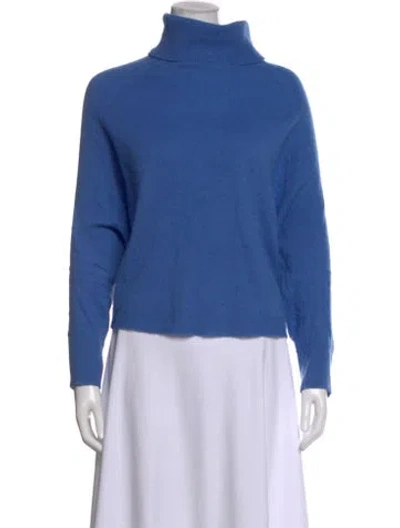 Pre-owned 360cashmere Cashmere Turtleneck Sweater In Blue