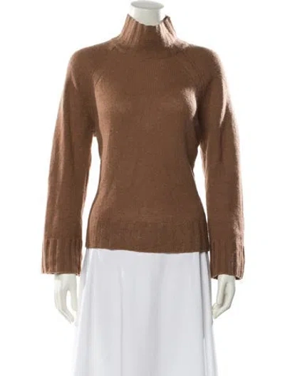 Pre-owned 360cashmere Cashmere Turtleneck Sweater In Brown