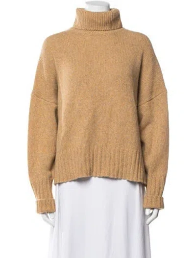 Pre-owned 360cashmere Cashmere Turtleneck Sweater In Brown