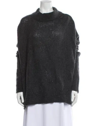 Pre-owned 360cashmere Cashmere Turtleneck Sweater In Gray